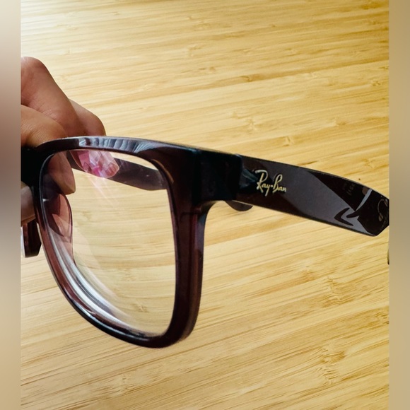 Ray-Ban JUSTIN Classic RB4165 6597/T5 54-16 Brown Clear Frame - Picture 3 of 16